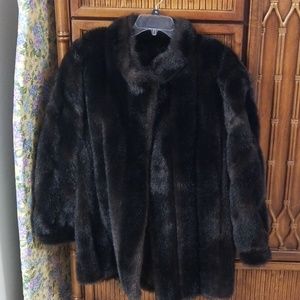 Faux fur coat